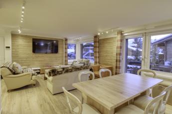 centrally located three twin bedroom apartment in Verbier